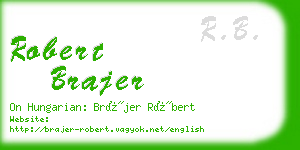 robert brajer business card